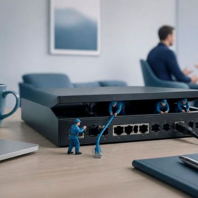 Securepoint kann auch im laufenden Betrieb Aufgaben übernehmen, beispielsweise sicherheitsrelevante und funktionale Updates oder Konfigurationsänderungen.  (Bild: Canva / KI-generiert)