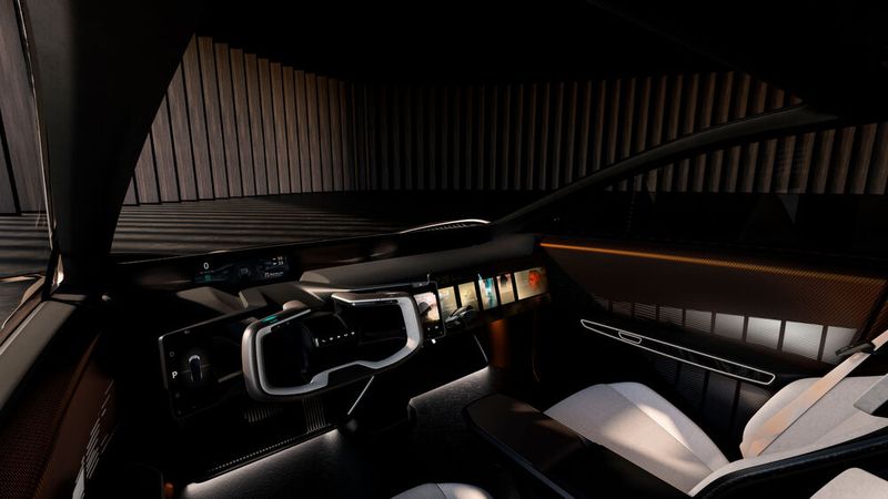 Der Innenraum der Elektro-Limousine fällt sehr technisch aus. (Bild: Lexus)