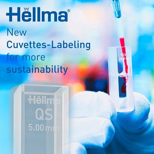 A small change with a big impact: new labeling of Hellma cuvettes.(Source:  Hellma)
