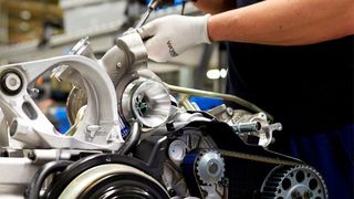 Motorenproduktion von Volvo im schwedischen Skövde. (Volvo)