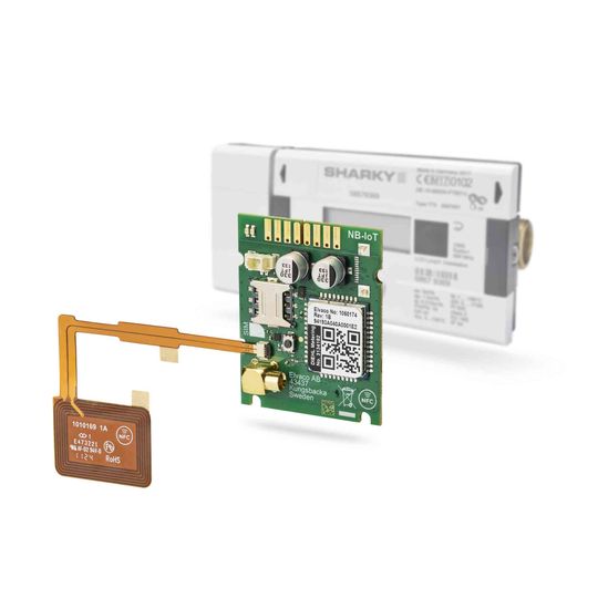 Das Kommunikationsmodul von Elvaco macht den Wärmezähler „Sharky 775“ von Diehl Metering fit für NB-IoT. (Bild:  Elvaco)