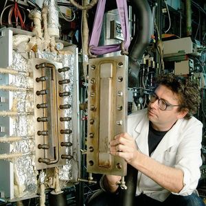 rom theory to practice: Microstructured pilot reactor from the Degussa Process Intensification project company. 