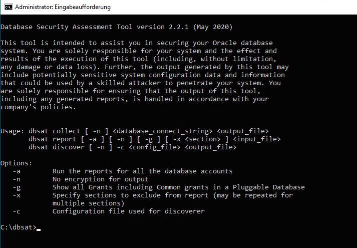 Verwenden des Database-Security-Assessment-Tools für Oracle-Datenbanken. (Joos)