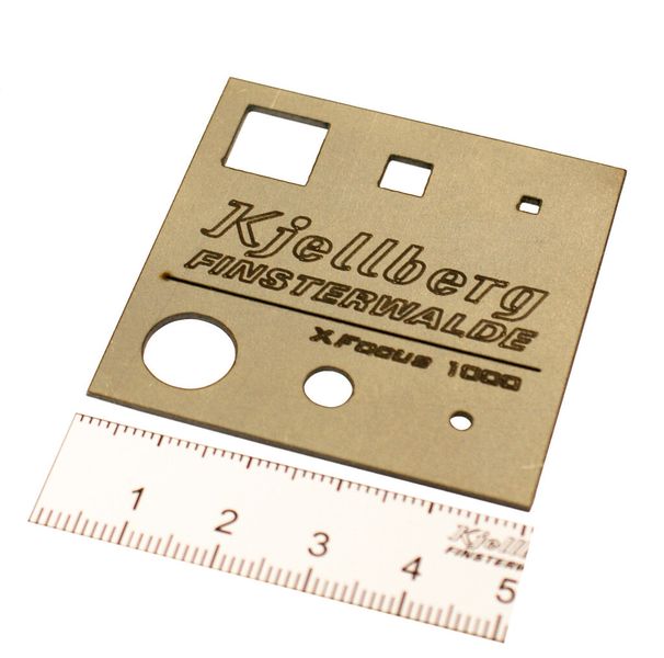 Ein Schneidmuster des Faserlaser-Kompaktsystems XFocus 1000. (Bild: Kjellberg Finsterwalde)