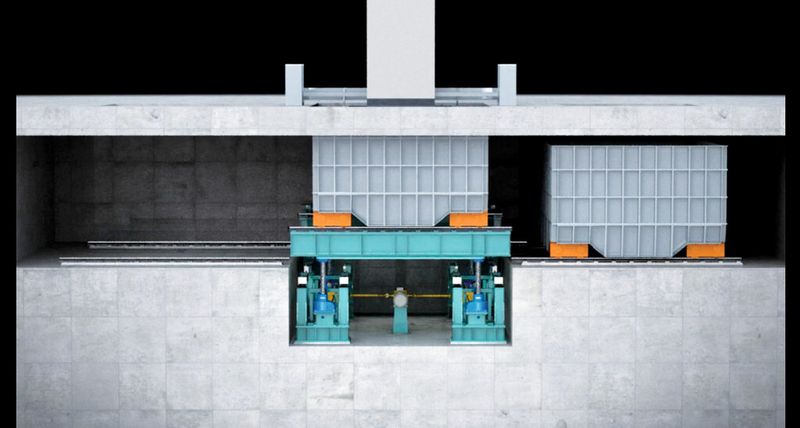 Funktionsweise der Hubanlage von Pfaff-Silberblau für Durchlauf-Bandverzinkungsanlagen. (Bild: Columbus McKinnon Engineered Products)