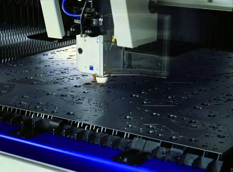 Jüngestes Kind des Trumpf-Maschinenparks: eine Trumatic L4030 Laserschneidanlage für großformatige Bleche und Blechdicken bis 18 mm. Bild: Trumpf (Archiv: Vogel Business Media)