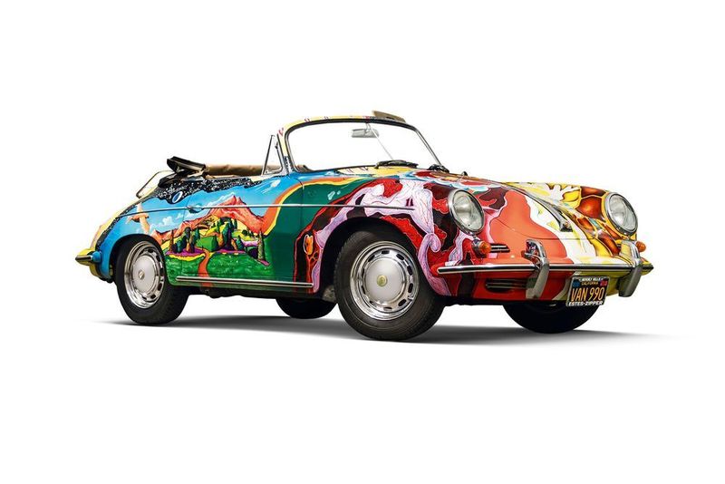 Die Pop-Protagonisten der Hippie-Bewegung fuhren psychedelisch bemalte Porsche – Janis Joplin etwa diesen Porsche 356. (Porsche)
