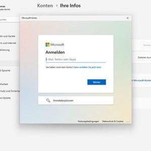 Die Umstellung von einem lokalen Konto zu einem Microsoft-Konto ist jederzeit möglich.(Bild:  Joos | Microsoft)