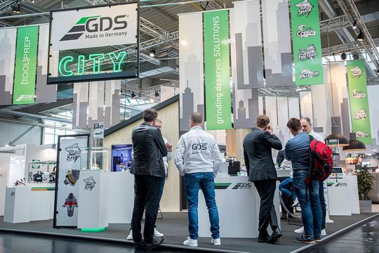 Fachgespräche im Rahmen der GrindTec.(Bild:  Juergen Biniasch)