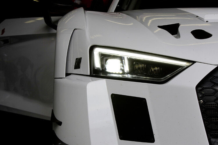 Das Design der LED-Scheinwerfer spielen auch bei der Rennversion eine wichtige Rolle. (Foto: Audi)