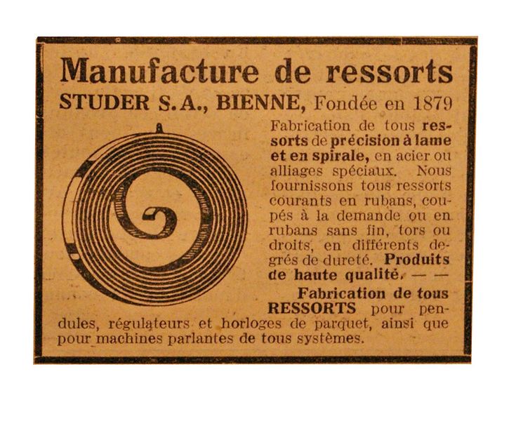 Publicité originale datant de janvier 1933, date de l'éclosion du MSM, Marché Suisse des Machines. (Image: MSM / Document d'archive)