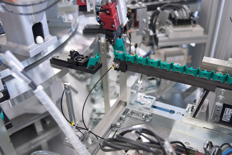 Unterschiedliche Einzelteile: Die verwendeten Materialien PET, PP und POM machen den Einsatz unterschiedlicher Werkzeuge auf unterschiedlichen Spritzgießmaschinen nötig. (Bild: Phillips-Medisize)