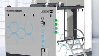 Henneckes Streamline-MK2-Dosiermaschine für die wirtschaftliche sowie produktive Polyurethanverarbeitung steht in den Startlöchern, um den Markt zu bereichern. Viele neue Funktionen machen die zweite Gerneration der Baureihe noch attraktiver, heißt es. (Hennecke)