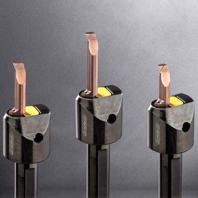 Horn Supermini type 105 universal boring system with sintered GM chip-breaker geometry. (Source: Horn)