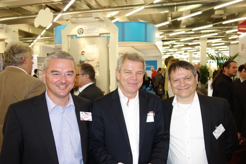 (v. l.) Andreas Guthmann, 3C - Career Consulting, Sigi Pfeffer, VUD, und Hartmut Baumann, EP (Bild: IT-BUSINESS)