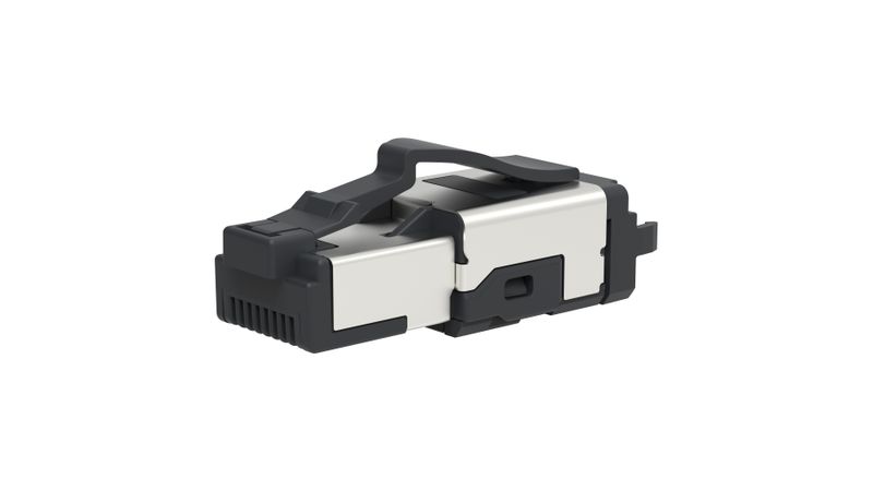 Als einer der kürzesten RJ45-Steckverbinder seiner Klasse bietet der „Field plug ultra short“ die ideale Lösung für Anwendungen, bei denen Standardstecker an ihre Grenzen stoßen.(Bild:  Metz Connect)