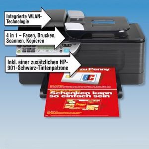Der HP-Drucker Officejet 4500 unterstützt WLAN.