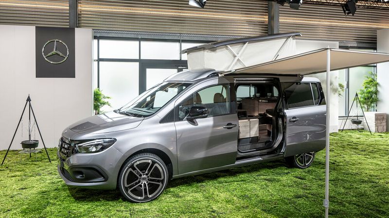 Den EQT wird es nächstes Jahr auch als Elektro-Camper geben. (Bild: Mercedes-Benz)