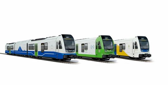 Der weltweit erste Schmalspur-Wasserstoffzug von Stadler zeigt, wie Nachhaltigkeit, massgeschneiderte Technologie und Fahrgastkomfort erfolgreich Hand in Hand gehen.(Bild:  Stadler Rail AG)