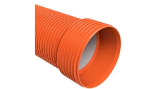 Ultra Rib 2 Blue is a new generation of polypropylene sewer pipes with a significant carbon footprint reduction over its lifetime. (Uponor)