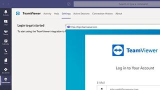 Nach der Anmeldung mit ihrem TeamViewer-Account können Anwender aus Microsoft Teams heraus Remote-Support- und Augmented-Reality-Sessions starten. (Bild: TeamViewer)