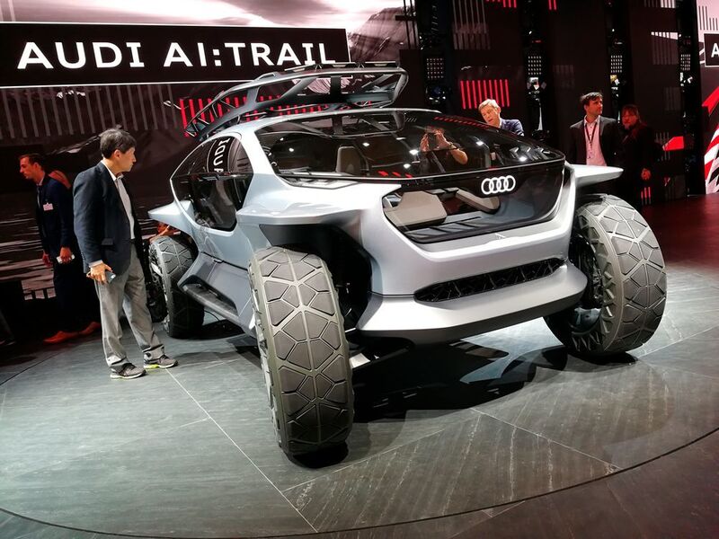 Weit von der Serie entfernt ist die Audi-Studie „AI:Trail Concept“. (Svenja Gelowicz/Automobil Industrie)