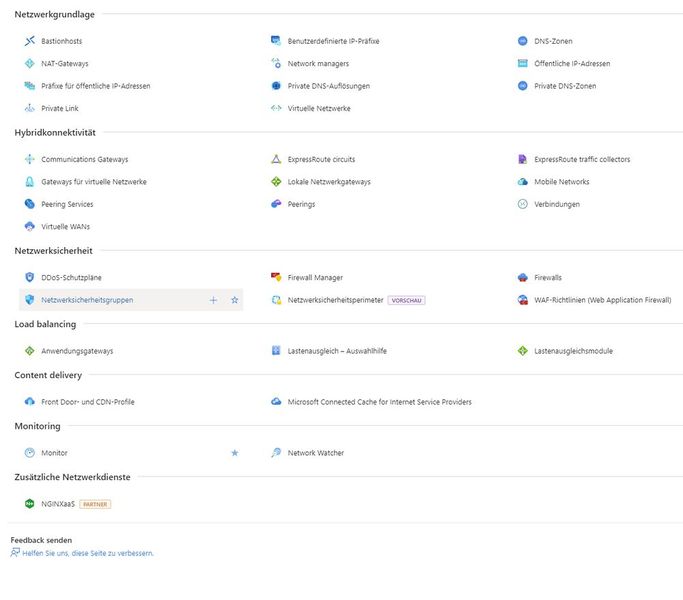 In Azure stehen mittlerweile viele Dienste zur Verfügung, die sich auch im SASE-Umfeld umsetzen lassen. (Bild: Joos)