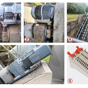 1. Der ursprüngliche Antrieb der Schneckenpumpe bestand aus einem Stirnradgetriebe mit vorgeschaltetem Riemen.

2. Die bestehende Antriebstechnik entsprach nicht mehr den Anforderungen hinsichtlich Zuverlässigkeit und Effizienz.

3. Der neue Energiesparmotor vom Typ DRU. ist direkt mit dem Stirnradgetriebe verbunden.

4. Die beiden Schneckenpumpen der Kläranlage Daun sind mit den neuen Antrieben fit für die Zukunft.

5. Für den Betrieb von Schneckenpumpen stehen unterschiedliche Antriebskonzepte zur Verfügung – hier exemplarisch die Ausführung mit Motoradapter sowie die Variante mit Riementrieb. (Bild: SEW Eurodrive)