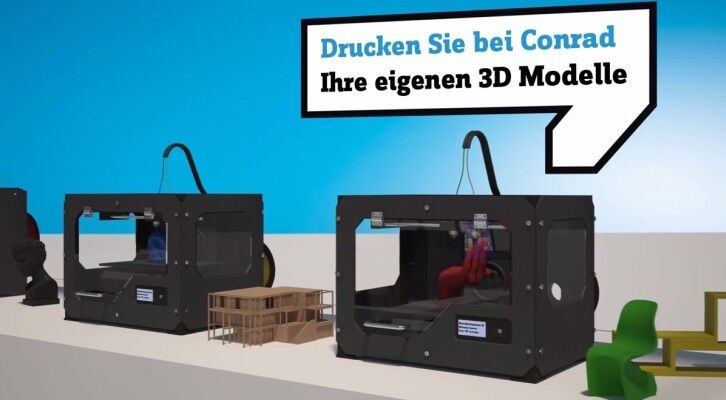 3D-Printhub: Der neue Service von Conrad stellt sich vor (Bild: Conrad)