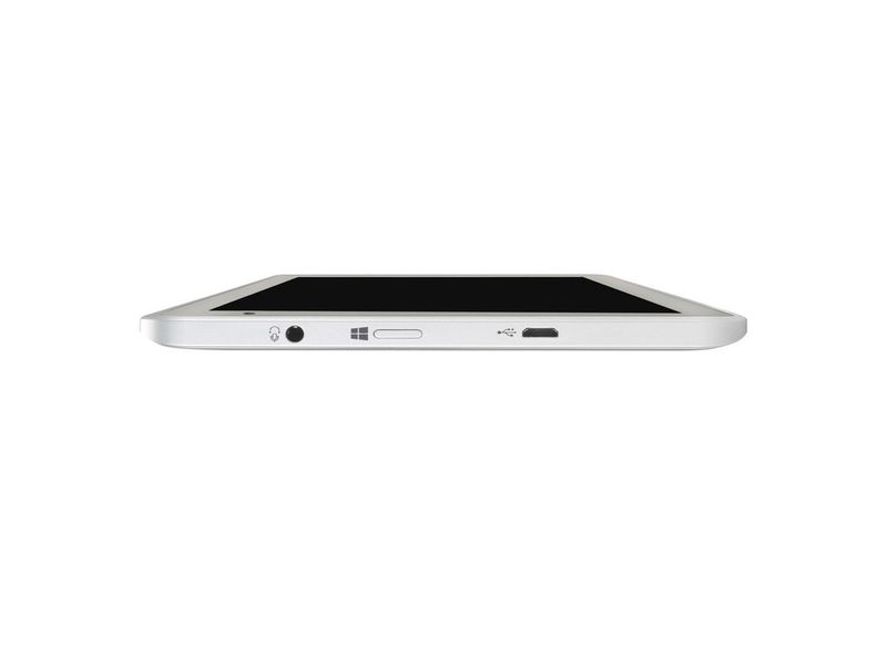 Die Windows-Taste sitzt auf einer der Schmalseiten des Acht-Zöllers zwischen dem Kopfhöreranschluss und der Micro-USB-2.0-Buchse. (Bild: Toshiba)