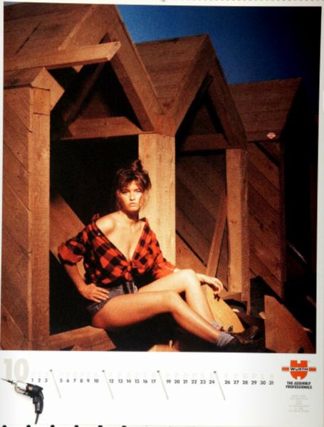 Models und Technik: Der Würth-Kalender 1992. (Bild: Würth)