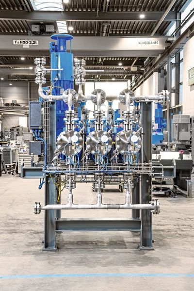 Smart Monitoring gibt Aufschluss über Leistung und Zustand der Dosier- und Prozessmembranpumpen ecoflow und triplex anhand von bis zu 13.000 pro Sekunde verarbeiteten Werten.  (Lewa)