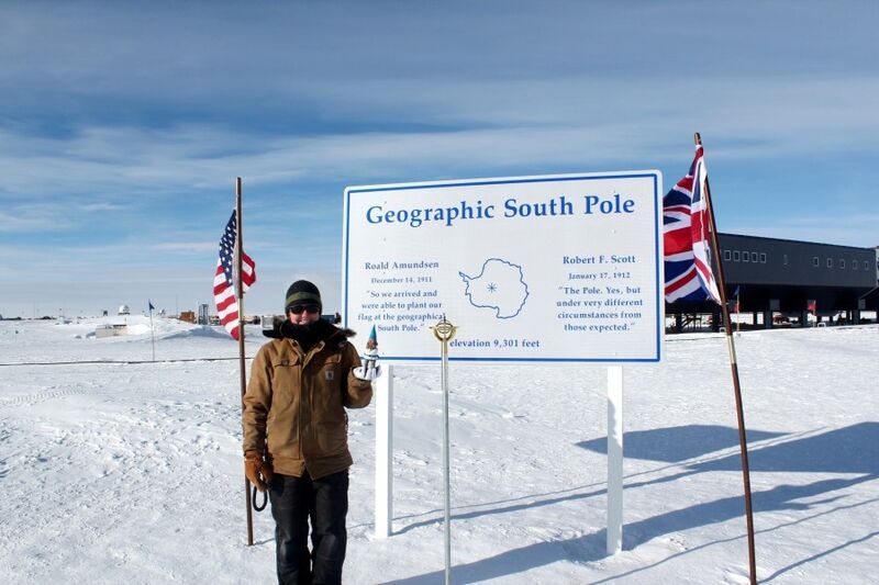 Hier der Beweis, Kern war wirklich am Südpol. (Bild: Kern)