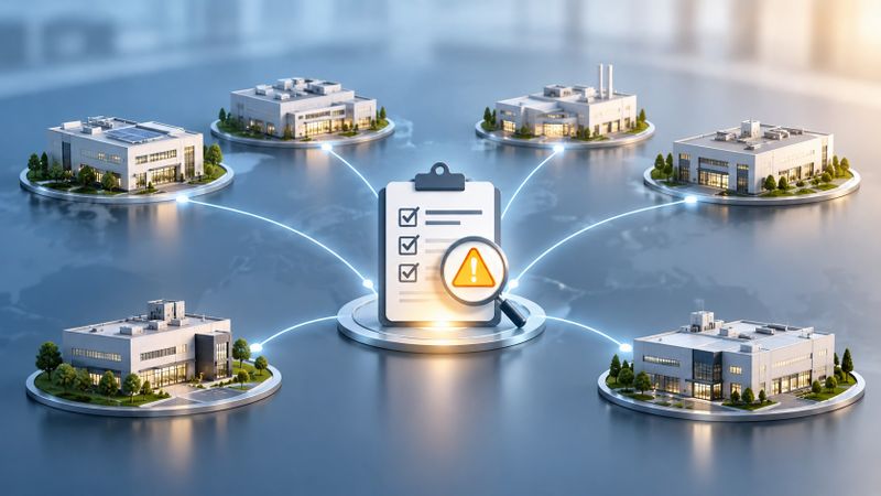 Das FDA-Warnschreiben betrifft sechs Olympus-Werke in drei Ländern. Laut Atlas Compliance wird die frühere CAPA-Vorschrift in den Inspektionsbeobachtungen aller sechs Standorte genannt.(Bild:  Redaktion Devicemed; KI-generiertes Symbolbild, kein offizielles Olympus-Motiv)