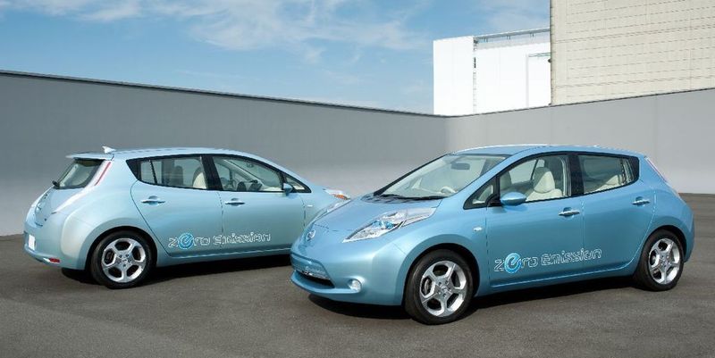 So soll der Leaf aussehen, wenn er Ende 2010 auf den Markt kommt. Fotos: Nissan (Archiv: Vogel Business Media)
