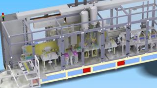 Tectomove baut für Süd-Chemie India eine flexible vollautomatische Anlage für die Beschichtung von keramischen und metallischen Katalysatoren inklusive integrierter In-Line-Prüfung. (Tectomove)