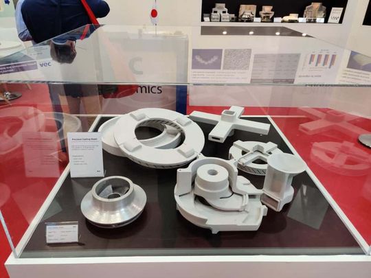 (Mit Brightorb 3D-gedruckte Feingusskerne bieten einzigartige Vorteile in Bezug auf chemische Stabilität, Wärmebeständigkeit, Wärmeleitfähigkeit und geringe Wärmeausdehnung. Bild: Voxeljet)