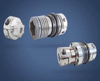 Als einer der wenigen Hersteller fertigt KBK auch Überlastkupplungen mit Metallbalg (li). Die Sicherheitskupplungen in Halbschalen-Bauweise sind sogar einzigartig.(Bild:  KBK Antriebstechnik)