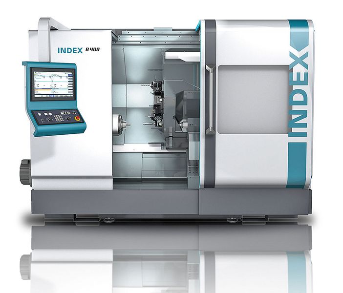 Die Universaldrehmaschine Index B400 wurde vor allem auf Bedienerfreundlichkeit und schnelles Rüsten konzipiert. (Index)