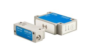 Das Telemetrische Messsystem mit kabelloser Signalübertragung besteht aus einer mobilen Ladungsverstärkereinheit und einer fest installierten Basiseinheit – ideal für die Werkzeugüberwachung in Drehmaschinen.  (Bild: Kistler)