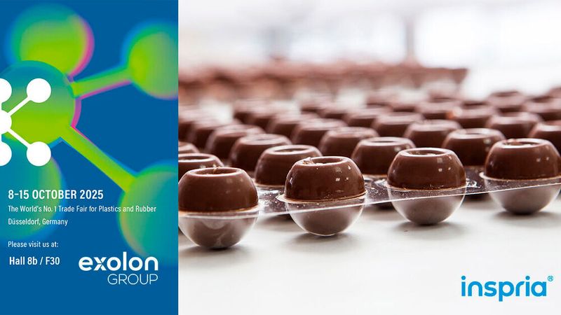 Die Exolon Group erweitert ihr Portfolio um BPA-freie Lösungen: Inspria GP und Inspria GP rECOplus2 – lebensmittelfreundlich, EU-konform (ab 2028 BPA-Verbot) und ideal für Schokoladenformen, Maschinenverkleidungen und transparente Sichtfenster. (Bild: Exolon Group)