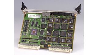 Die nächste Gerneration der HDI-Leiterplatten: cPCI-Platine mit fast 40 großen Prozessoren und FPGAs im BGA-Gehäuse (Archiv: Vogel Business Media)