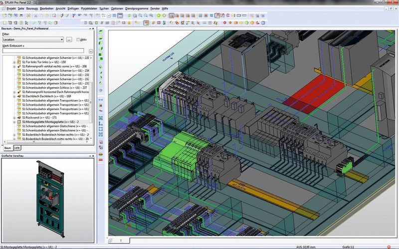 Die Elektroplanung in Eplan Electric P8 und Eplan Pro Panel sind die Basis für eine Durchgängigkeit der Daten im gesamten Engineering-Prozess. (Rittal)
