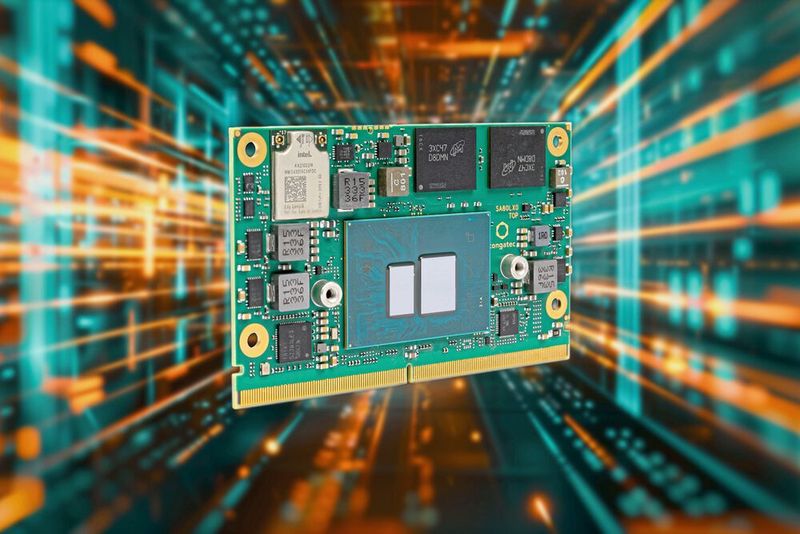 Intels Core-i-basierende SMARC-Module: sie bieten 9,83-fache Leistungssteigerung bei der Bildklassifizierung und ermöglichen schnellere, präzisere KI-Erkenntnisse für die nächste Generation intelligenter, vernetzter Systeme.(Bild:  Congatec)