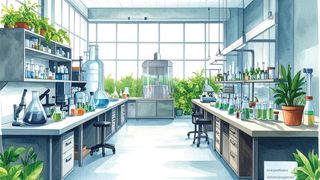 Abb.1: Der Weg zum Green Lab ist oft schon mit einfachen Maßnahmen zu gehen. (Bild: Firefly / KI-generiert)