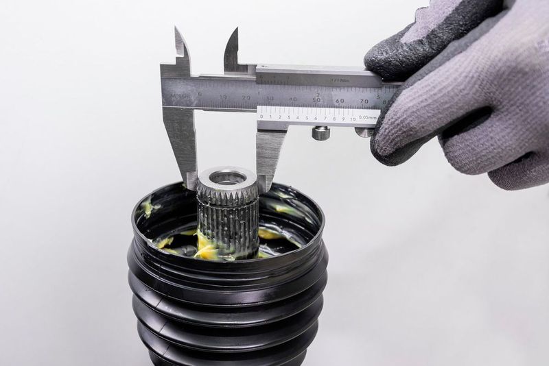 Der Monteur bestimmt zunächst den Wellendurchmesser. (Hazet)