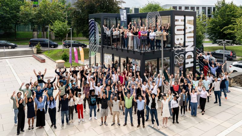 ComSpace Opening durch den 6G-life Startup Inkubator launchhub 24 gemeinsam mit Frank Fitzek und Holger Boche (2024)(Bild:  Sebastian Weingart)