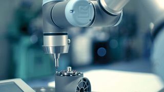 Der Tischroboter UR3  für leichte Montageaufgaben und automatisierte Werkbankszenarien. (Bild: Universal Robots)