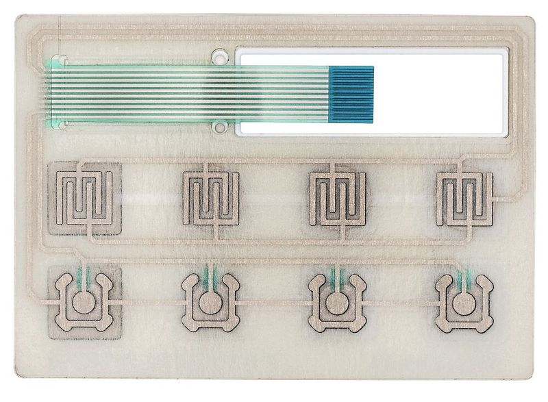 Tastenvarianten flexibler Folientastaturen: die Rückseite. (Bild: ATEG)