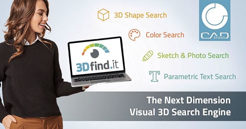 3Dfind.it ist eine visuelle Suchmaschine für 3D-Herstellerkomponenten.  (Cadenas)
